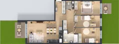 4 pokoje, mieszkanie 81,79 m², parter, oferta nr D.002, Centralna Vita etap III, Kraków, Czyżyny, ul. Ciesielskiego