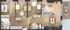 4 pokoje, mieszkanie 77,69 m², piętro 4, oferta nr D.091, Centralna Vita etap III, Kraków, Czyżyny, ul. Ciesielskiego
