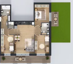 4 pokoje, mieszkanie 78,77 m², piętro 1, oferta nr A.1.1, Żywiecka Vita, Gdańsk, Wrzeszcz, Wrzeszcz Dolny, ul. Żywiecka 2C