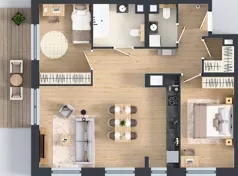 3 pokoje, mieszkanie 73,71 m², piętro 3, oferta nr A.3.6, Żywiecka Vita, Gdańsk, Wrzeszcz, Wrzeszcz Dolny, ul. Żywiecka 2C