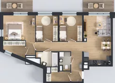 4 pokoje, mieszkanie 84,83 m², piętro 8, oferta nr A.8.6, Żywiecka Vita, Gdańsk, Wrzeszcz, Wrzeszcz Dolny, ul. Żywiecka 2C