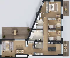 4 pokoje, mieszkanie 112,09 m², piętro 9, oferta nr A.9.5, Żywiecka Vita, Gdańsk, Wrzeszcz, Wrzeszcz Dolny, ul. Żywiecka 2C