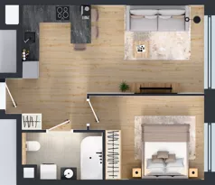 2 pokoje, mieszkanie 42,80 m², piętro 9, oferta nr B.9.2, Żywiecka Vita, Gdańsk, Wrzeszcz, Wrzeszcz Dolny, ul. Żywiecka 2C