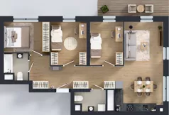 4 pokoje, mieszkanie 74,39 m², piętro 11, oferta nr 2.11.M03, Morska Vita II, Gdynia, Leszczynki, Leszczynki, ul. Działdowska 3A