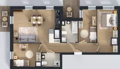 4 pokoje, mieszkanie 74,66 m², piętro 11, oferta nr 2.11.M09, Morska Vita II, Gdynia, Leszczynki, Leszczynki, ul. Działdowska 3A