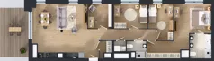 5 pokoi, mieszkanie 107,55 m², piętro 13, oferta nr 2.13.M03, Morska Vita II, Gdynia, Leszczynki, Leszczynki, ul. Działdowska 3A