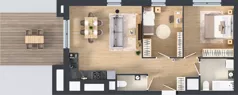 3 pokoje, mieszkanie 63,54 m², piętro 15, oferta nr 2.15.M02, Morska Vita II, Gdynia, Leszczynki, Leszczynki, ul. Działdowska 3A