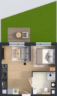 1 pokój, mieszkanie 28,95 m², parter, oferta nr AA0004, Pilczycka Vita, Wrocław, Pilczyce-Kozanów-Popowice Północne, Pilczyce, ul. Pilczycka 195