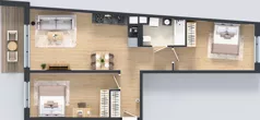 3 pokoje, mieszkanie 66,41 m², piętro 4, oferta nr AA0409, Pilczycka Vita, Wrocław, Pilczyce-Kozanów-Popowice Północne, Pilczyce, ul. Pilczycka 195