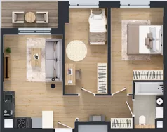 3 pokoje, mieszkanie 51,58 m², piętro 1, oferta nr AB0108, Pilczycka Vita, Wrocław, Pilczyce-Kozanów-Popowice Północne, Pilczyce, ul. Pilczycka 195