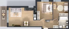 3 pokoje, mieszkanie 60,62 m², piętro 1, oferta nr BA0108, Pilczycka Vita, Wrocław, Pilczyce-Kozanów-Popowice Północne, Pilczyce, ul. Pilczycka 195