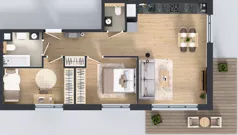3 pokoje, mieszkanie 59,55 m², piętro 2, oferta nr BA0201, Pilczycka Vita, Wrocław, Pilczyce-Kozanów-Popowice Północne, Pilczyce, ul. Pilczycka 195