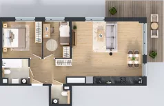 3 pokoje, mieszkanie 63,66 m², piętro 2, oferta nr BA0202, Pilczycka Vita, Wrocław, Pilczyce-Kozanów-Popowice Północne, Pilczyce, ul. Pilczycka 195