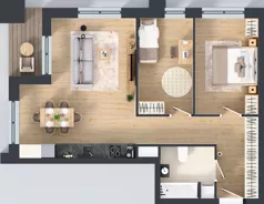 3 pokoje, mieszkanie 67,21 m², piętro 1, oferta nr 1/A/11, Kijowska Vita, Warszawa, Praga Północ, Kamionek, ul. Kijowska 27