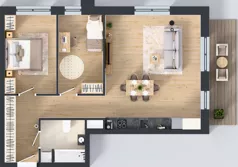 3 pokoje, mieszkanie 71,36 m², piętro 3, oferta nr 3/A/07, Kijowska Vita, Warszawa, Praga Północ, Kamionek, ul. Kijowska 27