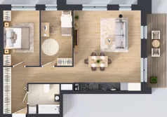 3 pokoje, mieszkanie 71,36 m², piętro 4, oferta nr 4/A/07, Kijowska Vita, Warszawa, Praga Północ, Kamionek, ul. Kijowska 27