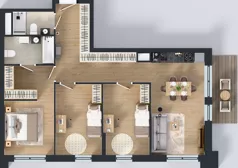 4 pokoje, mieszkanie 85,94 m², piętro 5, oferta nr 5/A/05, Kijowska Vita, Warszawa, Praga Północ, Kamionek, ul. Kijowska 27