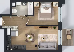 2 pokoje, mieszkanie 38,95 m², piętro 5, oferta nr 5/A/06, Kijowska Vita, Warszawa, Praga Północ, Kamionek, ul. Kijowska 27