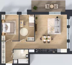 3 pokoje, mieszkanie 71,36 m², piętro 6, oferta nr 6/A/07, Kijowska Vita, Warszawa, Praga Północ, Kamionek, ul. Kijowska 27