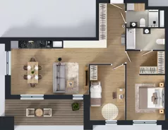 3 pokoje, mieszkanie 75,16 m², piętro 7, oferta nr 7/A/01, Kijowska Vita, Warszawa, Praga Północ, Kamionek, ul. Kijowska 27
