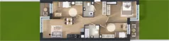 4 pokoje, mieszkanie 76,97 m², parter, oferta nr D1/00/01, WUWA Vita III, Wrocław, Żerniki, Fabryczna, ul. Maya