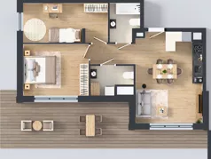 3 pokoje, mieszkanie 60,77 m², piętro 2, oferta nr A.A.2.06, Głębocka Vita, Warszawa, Białołęka, Białołęka, Głębocka 84A