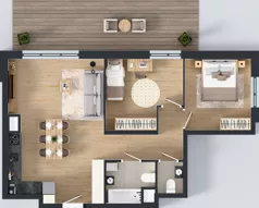 3 pokoje, mieszkanie 65,14 m², piętro 3, oferta nr A.A.3.01, Głębocka Vita, Warszawa, Białołęka, Białołęka, Głębocka 84A
