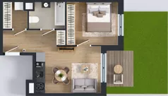 2 pokoje, mieszkanie 36,71 m², parter, oferta nr B.A.0.01, Głębocka Vita, Warszawa, Białołęka, Białołęka, Głębocka 84A