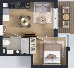 2 pokoje, mieszkanie 27,86 m², piętro 2, oferta nr B.A.2.01, Głębocka Vita, Warszawa, Białołęka, Białołęka, Głębocka 84A