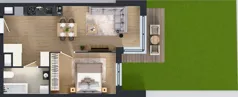 2 pokoje, mieszkanie 45,22 m², parter, oferta nr A.A.0.03, Głębocka Vita, Warszawa, Białołęka, Białołęka, Głębocka 84A