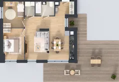 3 pokoje, mieszkanie 62,77 m², piętro 3, oferta nr A.A.3.05, Głębocka Vita, Warszawa, Białołęka, Białołęka, Głębocka 84A