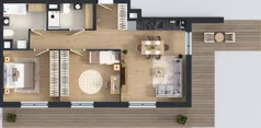 3 pokoje, mieszkanie 68,91 m², piętro 4, oferta nr B.A.4.03, Głębocka Vita, Warszawa, Białołęka, Białołęka, Głębocka 84A