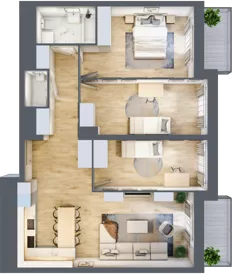 4 pokoje, mieszkanie 86,41 m², piętro 11, oferta nr L1/11/112, Legnicka Vita, Wrocław, Gądów-Popowice Południowe, Popowice, ul. Legnicka 52 A