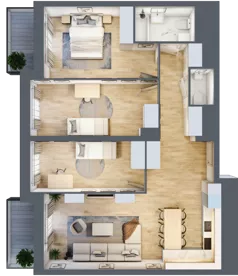 4 pokoje, mieszkanie 87,14 m², piętro 13, oferta nr L1/13/131, Legnicka Vita, Wrocław, Gądów-Popowice Południowe, Popowice, ul. Legnicka 52 A