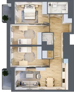 4 pokoje, mieszkanie 79,28 m², piętro 13, oferta nr L1/13/132, Legnicka Vita, Wrocław, Gądów-Popowice Południowe, Popowice, ul. Legnicka 52 A