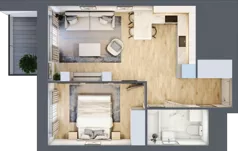 2 pokoje, mieszkanie 41,29 m², piętro 13, oferta nr L1/13/124, Legnicka Vita, Wrocław, Gądów-Popowice Południowe, Popowice, ul. Legnicka 52 A