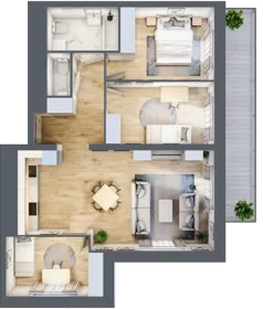 4 pokoje, mieszkanie 77,00 m², piętro 11, oferta nr L2/11/94, Legnicka Vita, Wrocław, Gądów-Popowice Południowe, Popowice, ul. Legnicka 52 A