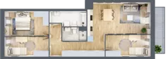 4 pokoje, mieszkanie 74,68 m², piętro 5, oferta nr B.05.02.01, WUWA Vita, Wrocław, Żerniki, Fabryczna, ul. Tadeusza Brzozy
