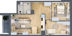 3 pokoje, mieszkanie 52,65 m², piętro 7, oferta nr D/07/246, Unii Lubelskiej Vita, Poznań, Nowe Miasto, Starołęka, ul. Unii Lubelskiej 10