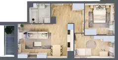 3 pokoje, mieszkanie 52,88 m², piętro 2, oferta nr D/02/213 , Unii Lubelskiej Vita, Poznań, Nowe Miasto, Starołęka, ul. Unii Lubelskiej 10