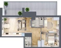 3 pokoje, mieszkanie 56,85 m², piętro 9, oferta nr A/09/119, Unii Lubelskiej Vita, Poznań, Nowe Miasto, Starołęka, ul. Unii Lubelskiej 10