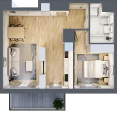 2 pokoje, mieszkanie 44,71 m², piętro 6, oferta nr A/06/075 , Unii Lubelskiej Vita, Poznań, Nowe Miasto, Starołęka, ul. Unii Lubelskiej 10
