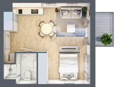 2 pokoje, mieszkanie 30,59 m², piętro 5, oferta nr G/120, City Vibe etap V, Kraków, Podgórze, Płaszów, ul. Myśliwska 68