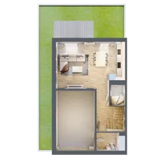 5 pokoi, mieszkanie 181,33 m², parter, oferta nr A07.L1, Rokokowa Vita, Warszawa, Bielany, Huta, Rokokowa 132