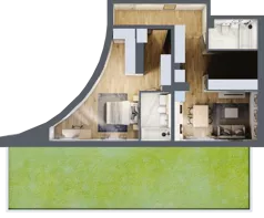 2 pokoje, mieszkanie 68,05 m², parter, oferta nr A01, Traugutta Vita, Wrocław, Przedmieście Oławskie, ul. Generała Romualda Traugutta 103