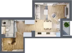 2 pokoje, mieszkanie 62,32 m², piętro 3, oferta nr A38, Traugutta Vita, Wrocław, Przedmieście Oławskie, ul. Generała Romualda Traugutta 103