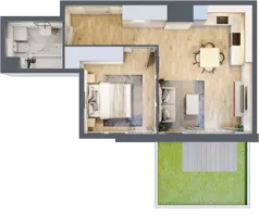 2 pokoje, mieszkanie 42,93 m², parter, oferta nr 005/9, Aleje Praskie IX, Warszawa, Praga Południe, Kamionek, ul. Podskarbińska