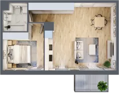 2 pokoje, mieszkanie 47,32 m², piętro 1, oferta nr 042/9, Aleje Praskie IX, Warszawa, Praga Południe, Kamionek, ul. Podskarbińska