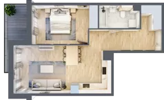 2 pokoje, mieszkanie 49,70 m², piętro 2, oferta nr A.089, Żabiniec Vita, Kraków, Krowodrza, ul. Żabiniec 56