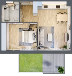 2 pokoje, mieszkanie 48,34 m², piętro 4, oferta nr A.037, Żabiniec Vita, Kraków, Krowodrza, ul. Żabiniec 56